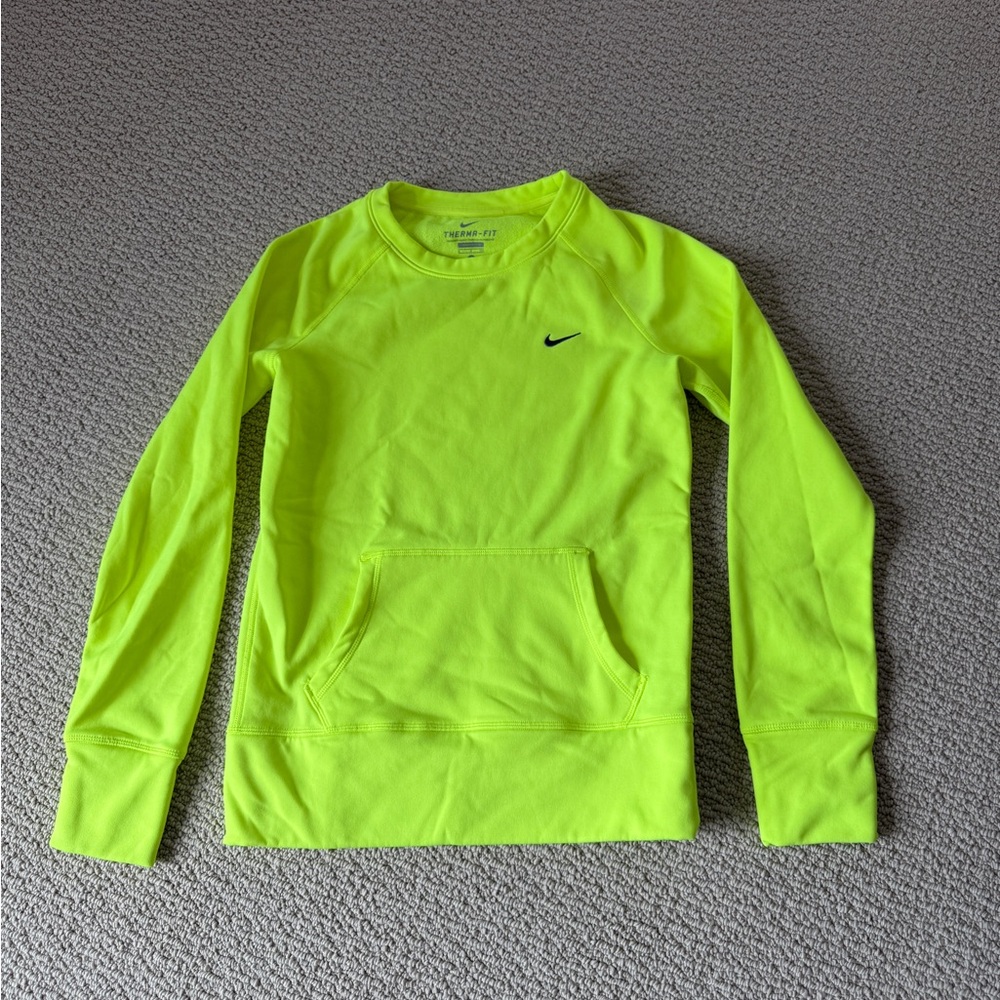 Nike Therma-Fit Neon Green Sweatshirt